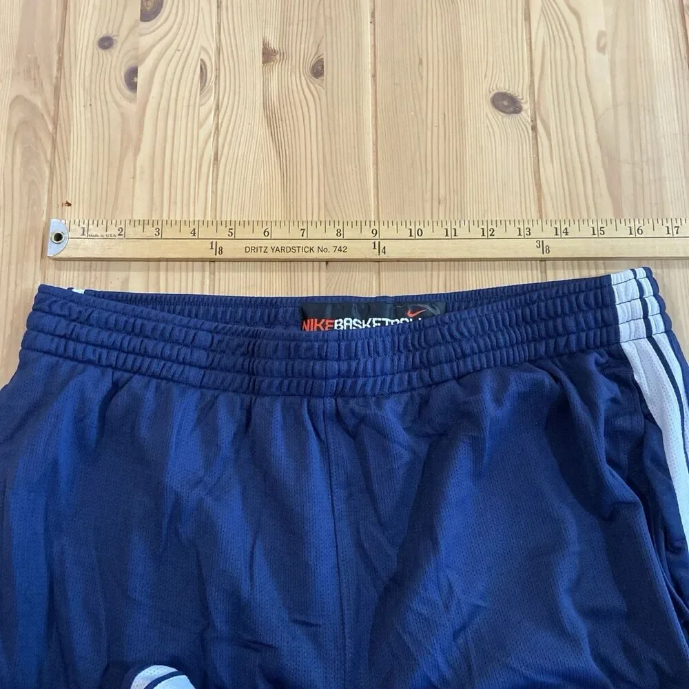 Nike Overtime 273715-010 Basketball Track Pants Blue White Men’s Ankle Zip 2XL